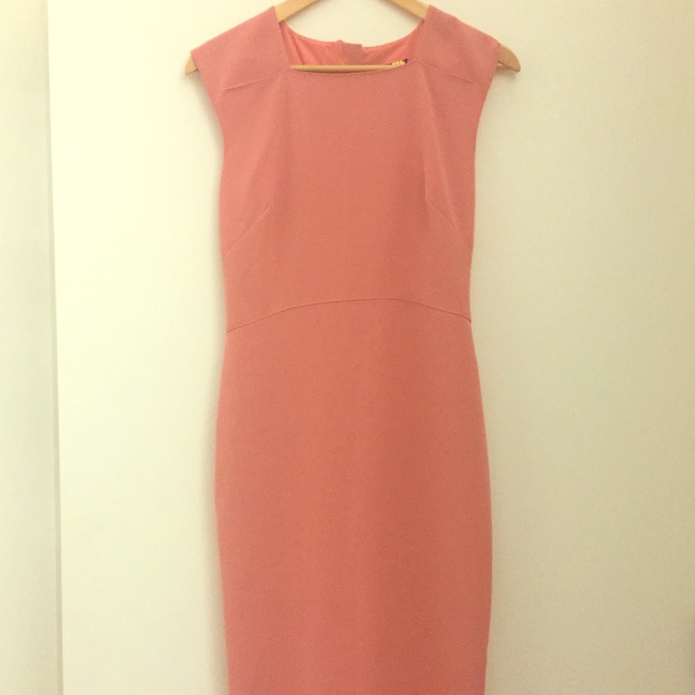 Banana Republic pink fitted dress